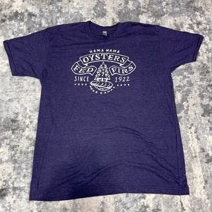 Hama Hama Oyster Company Fed by Firs purple T-Shirt XL